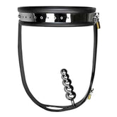 Steel Female Chastity Belt With Plug